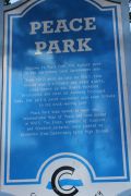Peace Park signage        